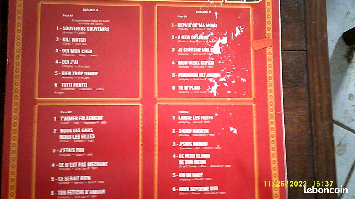 Johnny Halliday - Double 33T (image 2)