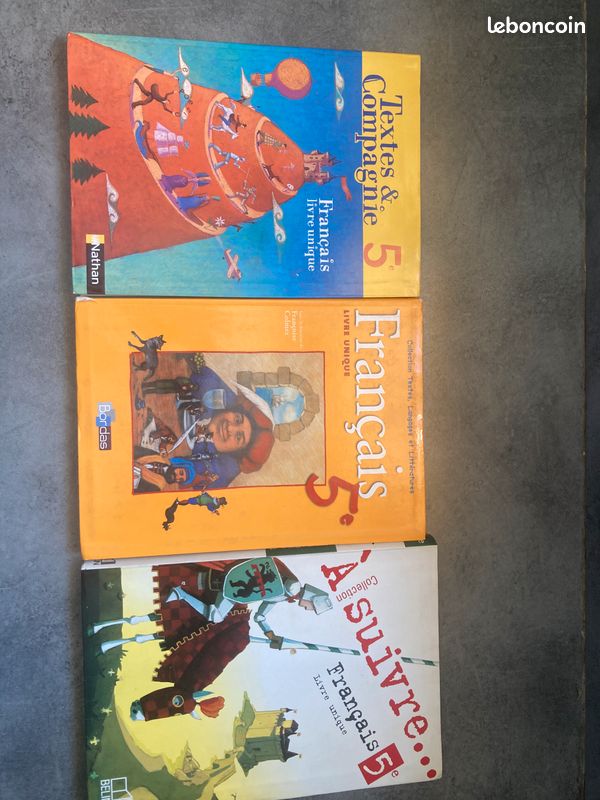 Lot de 3 livres de Français 5ème (image 1)