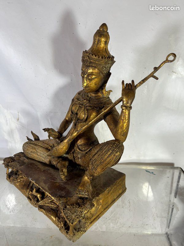 Musicien thaïlandais argent massif doré (image 5)