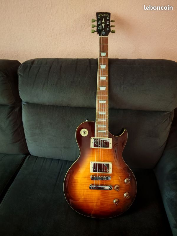 Harley Benton SC 550 faded tobacco flame