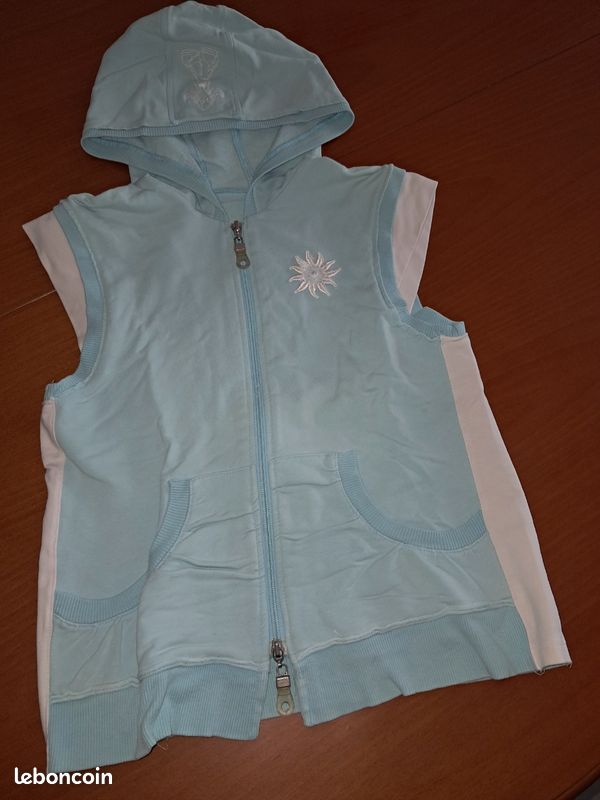 Classic Series - Sweat Zippé Capuche Bleu Turquoise