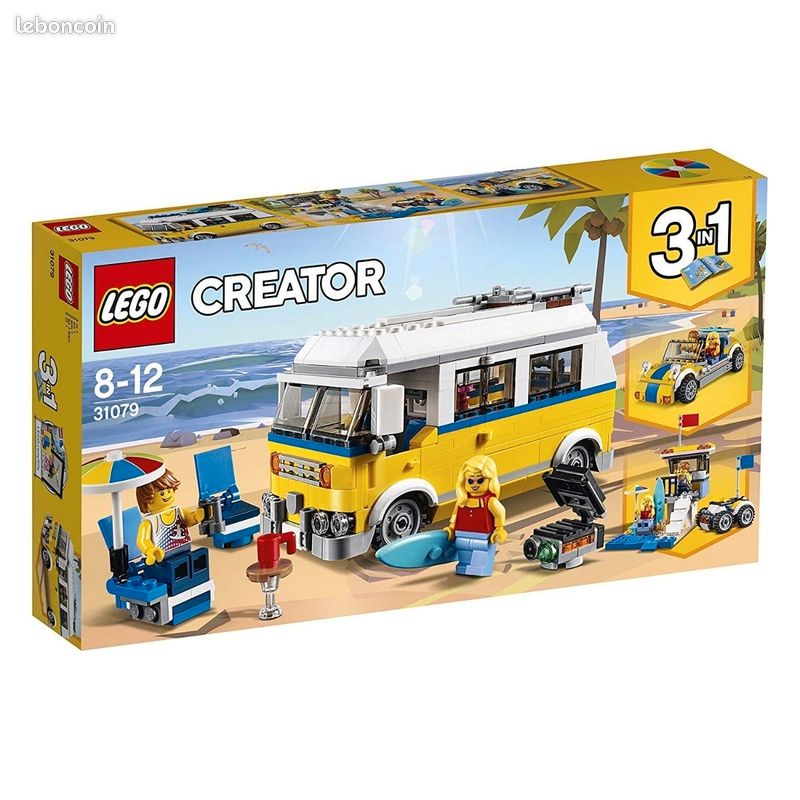 Lego creator 3-en-1 31079 - le Van des surfeurs - neuf en boite scellée (image 1)