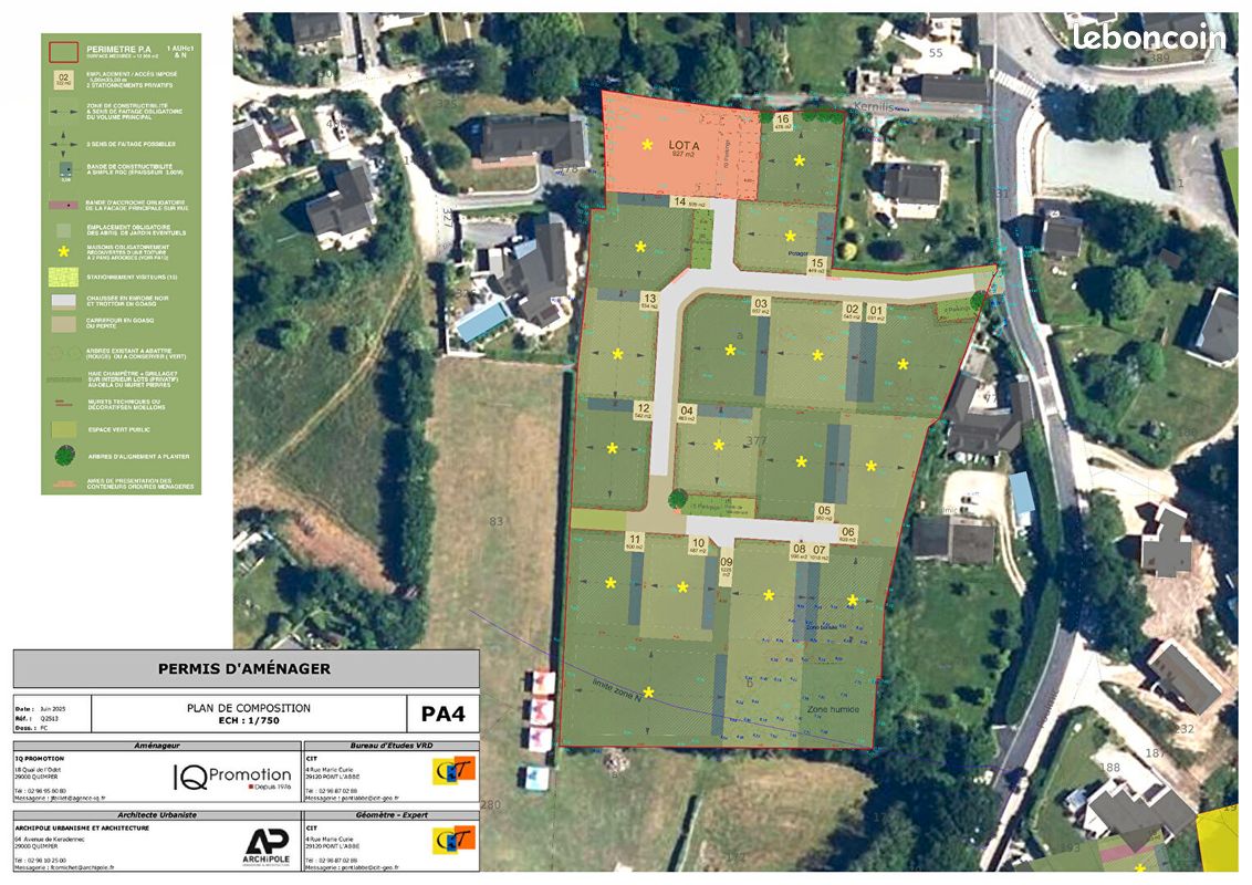 Terrain 599 m² · à Bénodet · 599 m² · 240 000 €