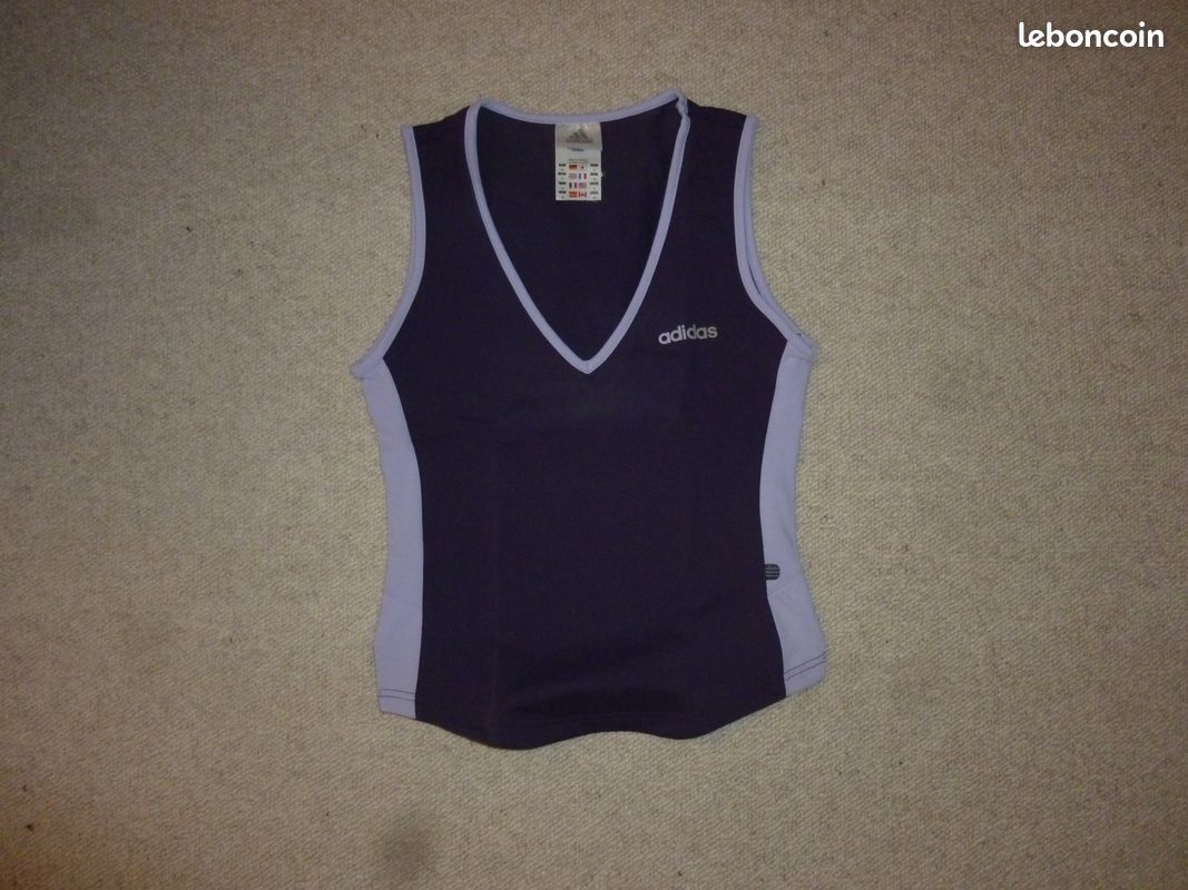 Débardeur Adidas violet/mauve - taille 38 (image 1)
