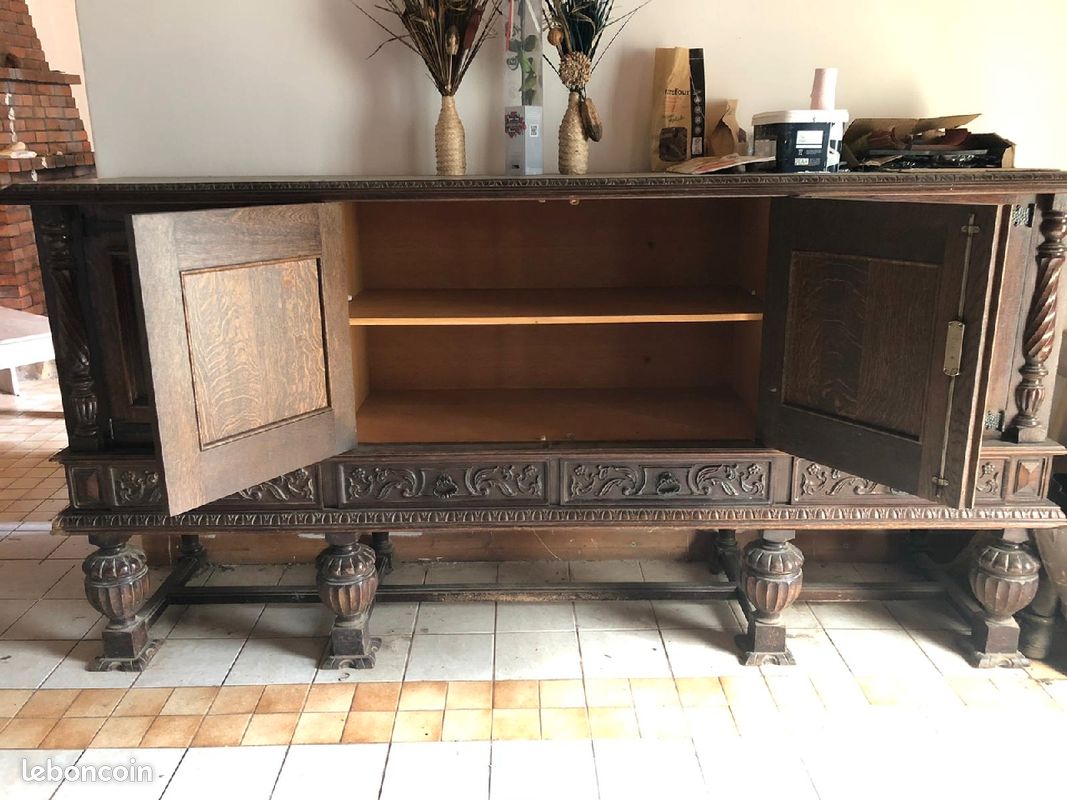 Grande commode d'époque avec socle (image 5)