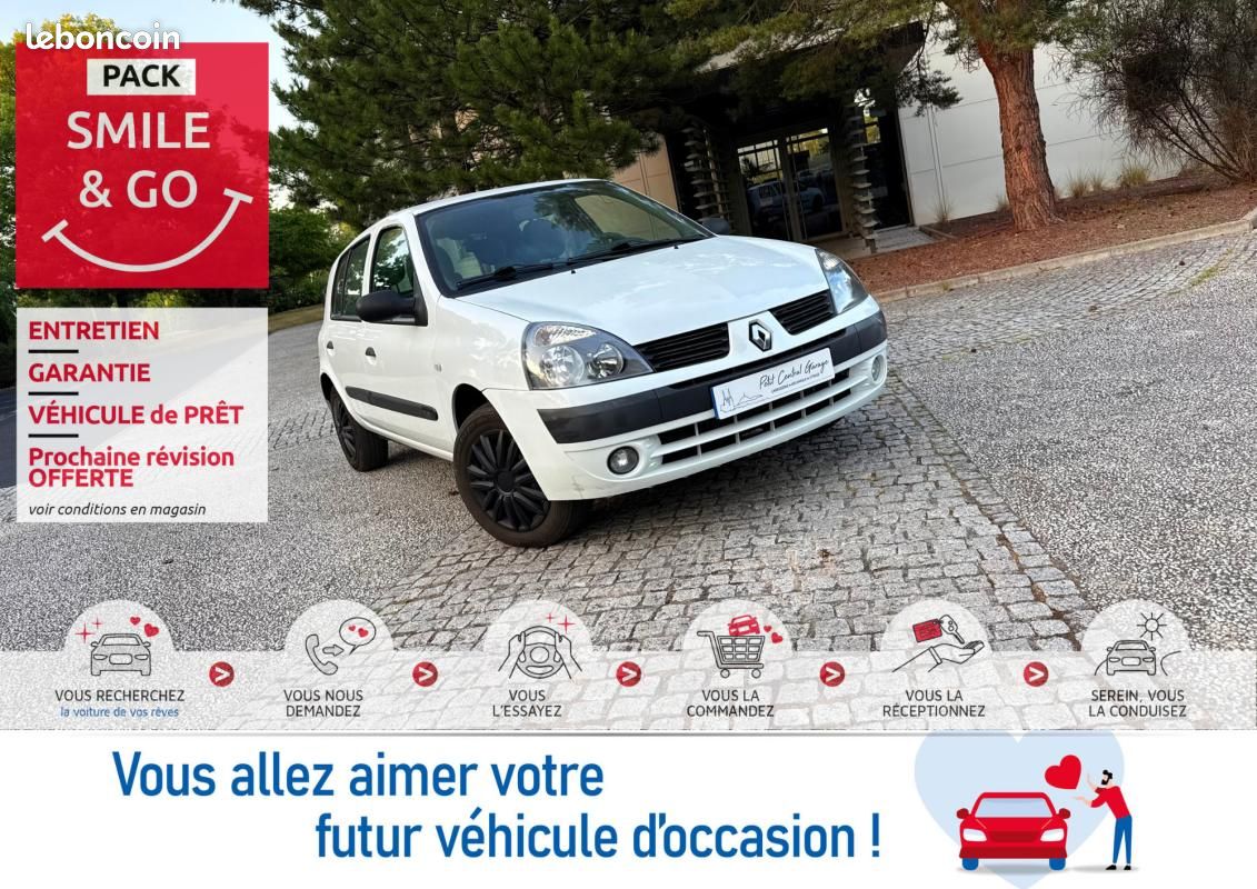 Renault Clio 1.2 16v 75cv Authentique Confort*90 000Km*Véhicule Sous Garantie*Ct Révision Kit Dis... (image 1)