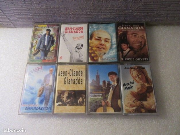 8 Cassettes audio Jean-Claude Gianadda (ou à l’unité) (image 1)