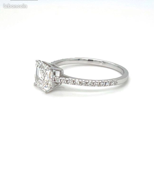 Bague Fiançailles diamant Lab (image 3)