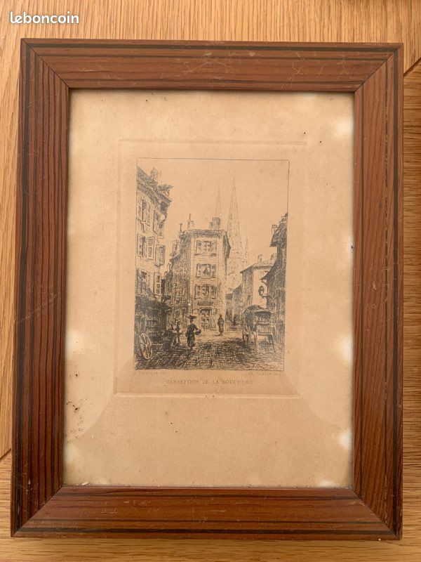 Lot 4 cadres anciens Pays Basque / Bayonne (image 2)