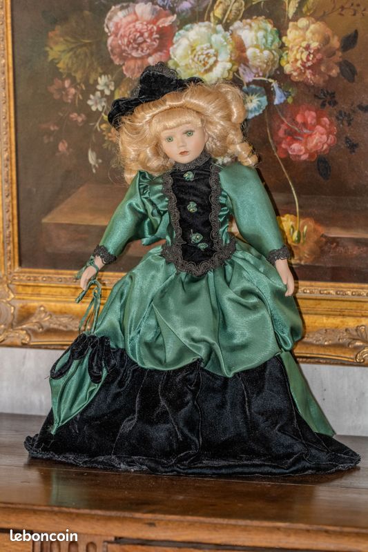 Robe Ancienne Pour Poupée Porcelaine – Steiner SFBJ, Tenue Vintage