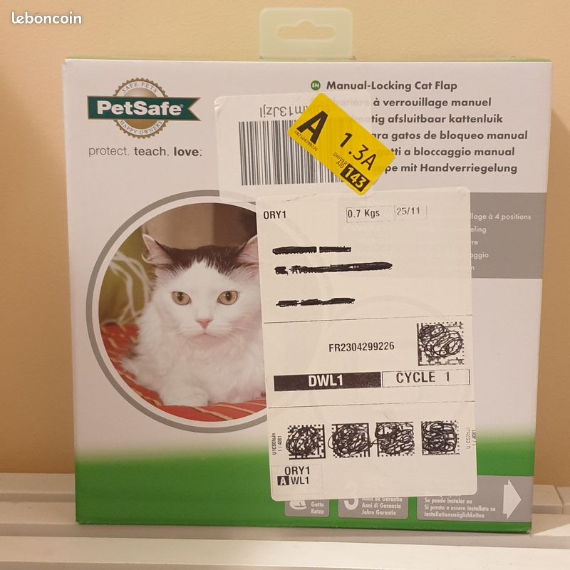 Chatiere Blanche PetSafe Blanc (image 1)