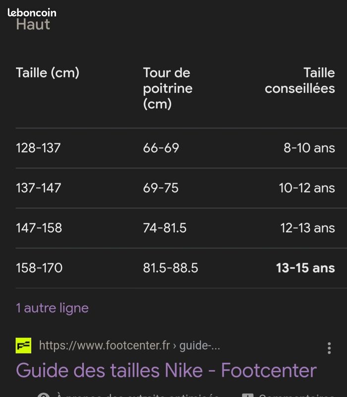 Guide Taille T Shirt Nike Nike ACG Men's T-Shirt