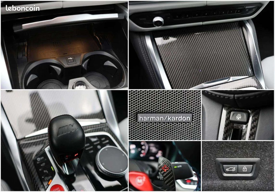 BMW M3 Competition 510 ch * Carbone Extérieur * Laserlight * Harman Kardon * HUD * Brooklyn Grey (image 27)