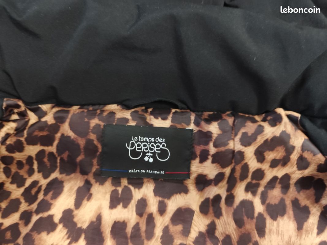 Blouson noir à capuche (image 3)