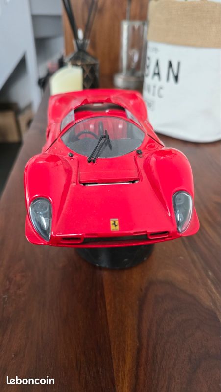 Ferrari 330 P4 Rouge 1/18 Jouef Evolution – Voiture Miniature De Collection – Zamac