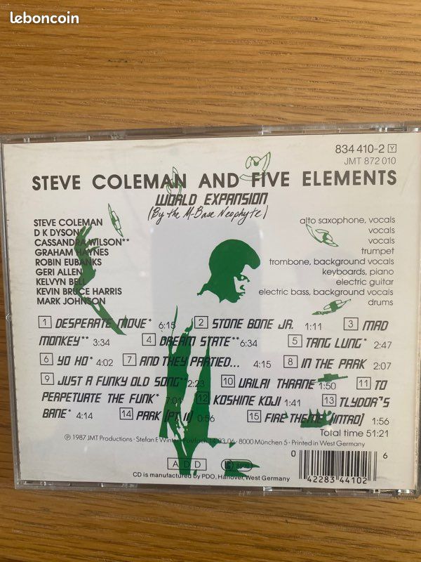Cd Steve Coleman world expansion (image 2)