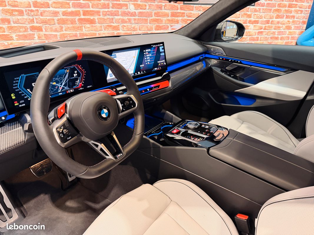 BMW M5 G90/G99 PHEV 727cv BVA8 XDrive - GARANTIE 07/2028 - CARBONE - Bower&Wilkins - HUD - IMMAT FRANCE (image 3)