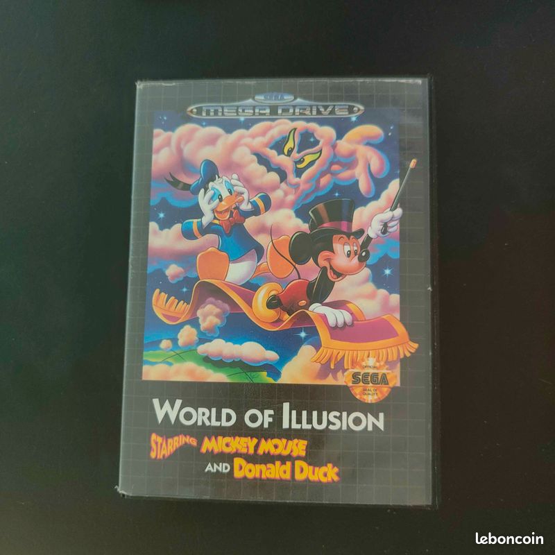 Jeu Mickey World Of Illusion - Megadrive - Version EUR/FRA Complète (CIB) - Très Bon état