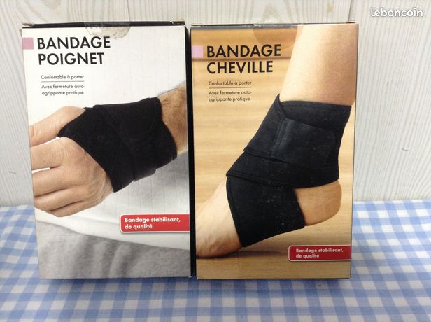 Bandage Magnétique Lorey Pour Cheville Et Pied - Ajustable, Avec Aimants, Soulagement Douleur