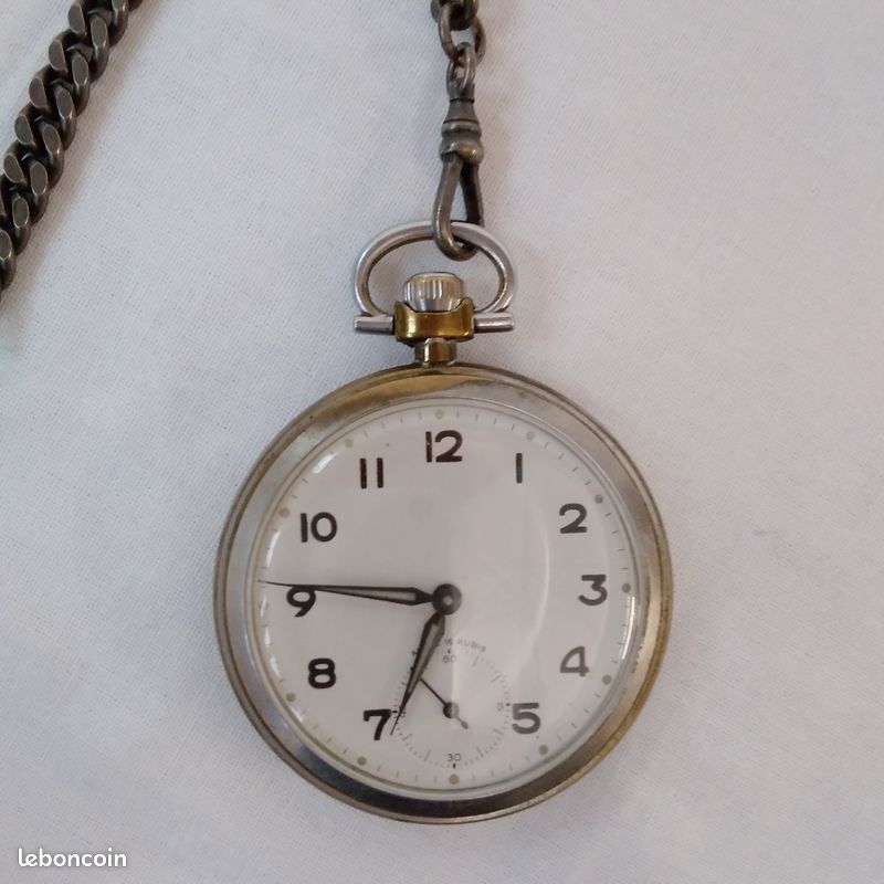 Montre à gousset Ancre 16 Rubis Montres Bijoux