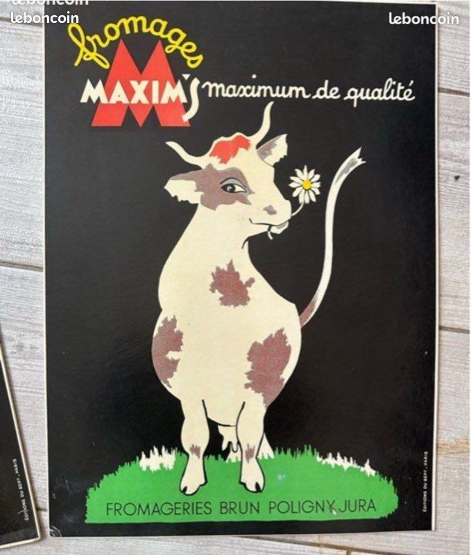 Enseigne Publicitaire Ancienne Purina – Carton Vintage Années 60, Original, 14x11 Pouces