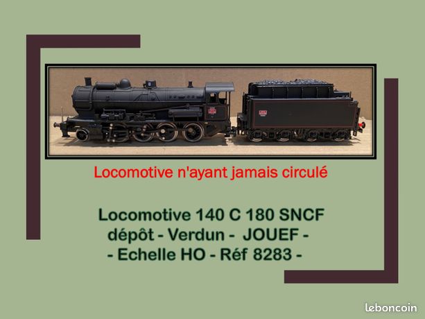 Locomotive à Vapeur Jouef 140C Dépôt Verdun 8283 - Modèle Réduit NEUF (Échelle HO)