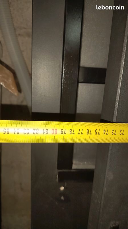 Porte verrière coulissante pliable sur roulettes ~2m38 (image 6)