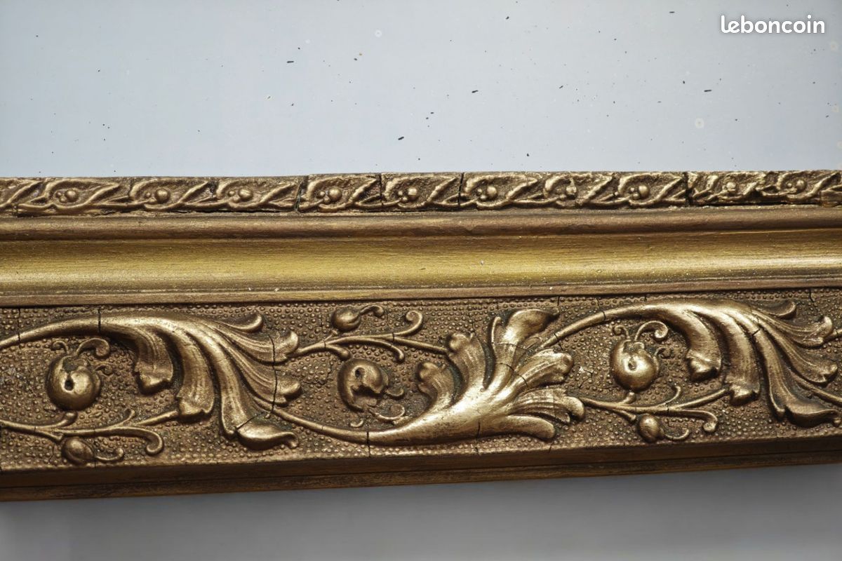 Miroir dorée Louis Philippe 114 x 77 cm - Livraison possible (image 4)