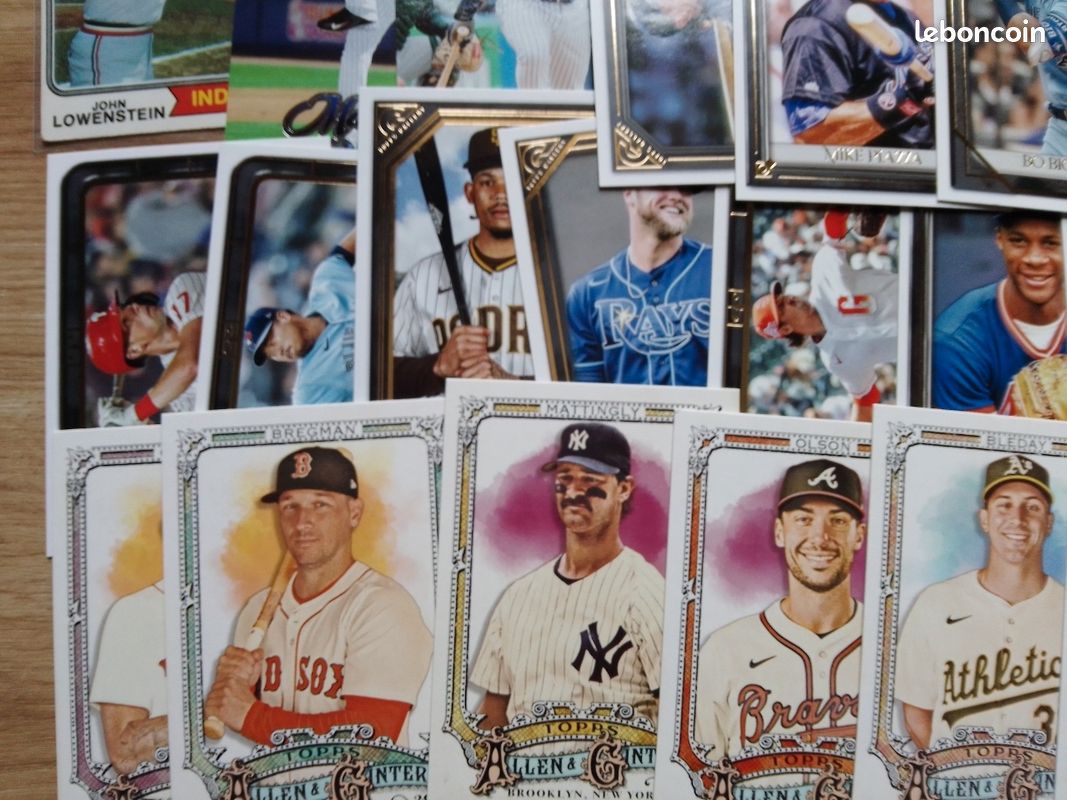 Lot de 50 cartes baseball différentes dont un autographe Topps Bowman etc (image 6)