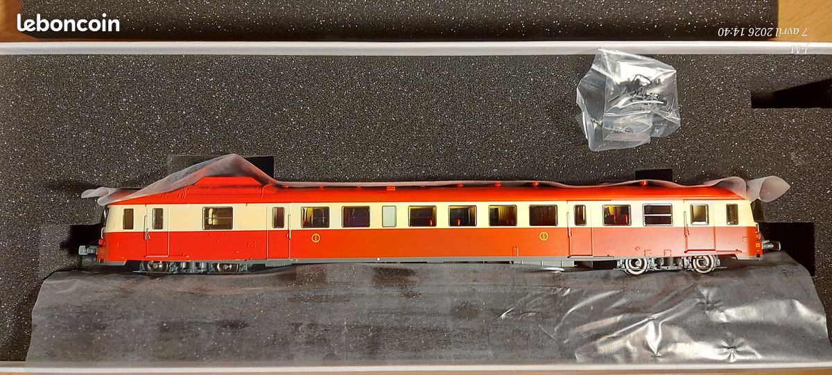 Ree Modeles MB231.S Autorail X 2900, 1ère Classe, Rouge Et Cr Me Toit Rouge Toulouse Sncf Digital Sonore