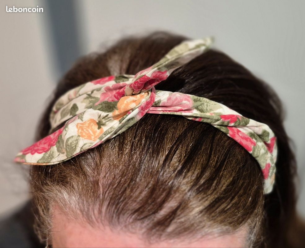 Lot De 3 Bandeaux Cheveux Anjero - Motif Floral Paris, Multicolore, éco-responsable