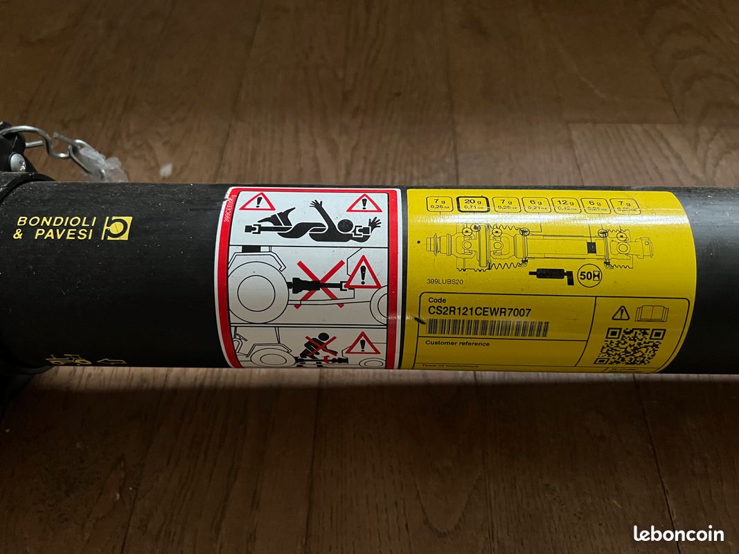 Cardan tracteur Transmission Bondioli Pavesi - Équipements industriels