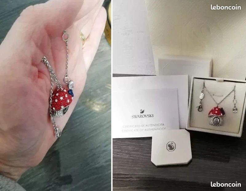 Collier Swarovski đ Alice au pays des merveilles đ Champignon đ (image 4)