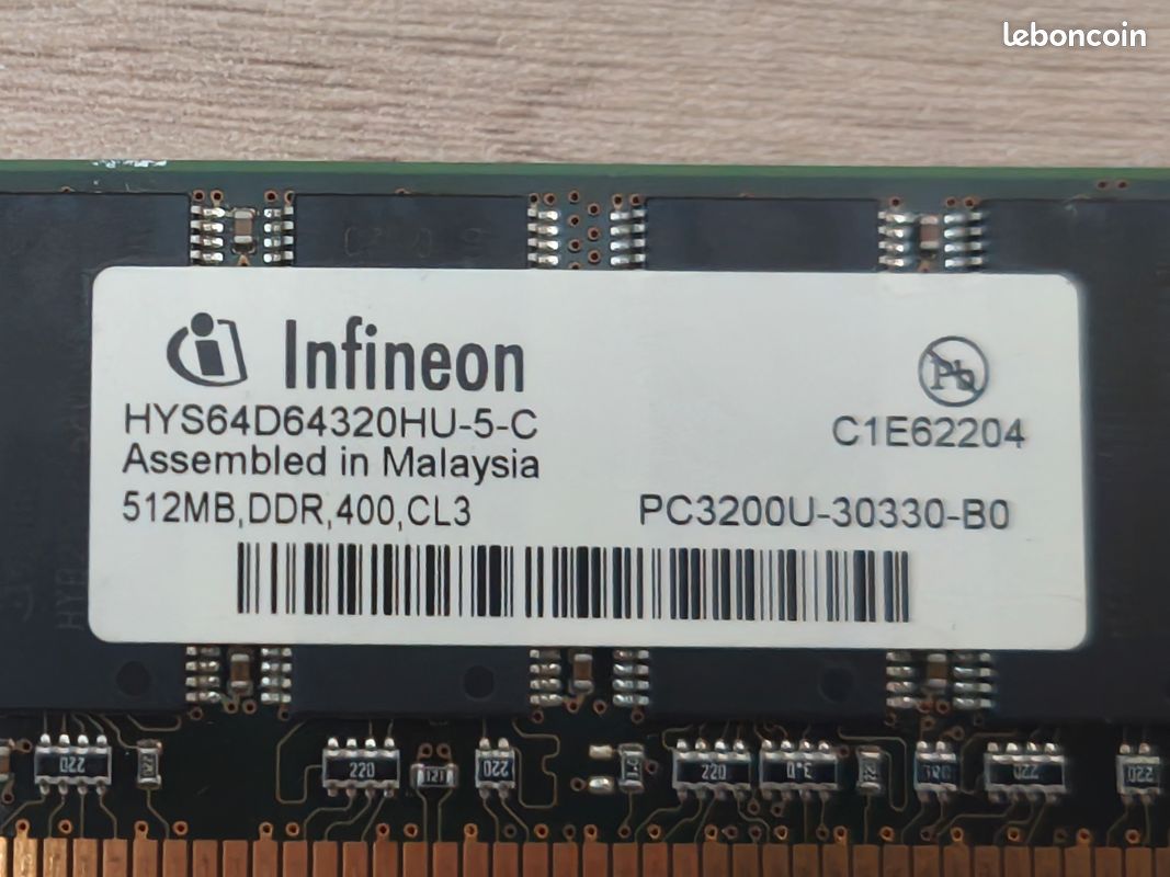 MEMORIA DDR 512 MB 400 MHZ PC-3200 - , S.A. Electrónica