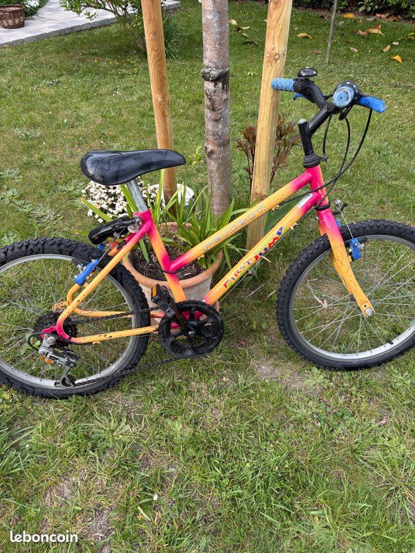 Vélo Peugeot Enfant Vintage T33, Cadre Acier Orange, Fabrication Française