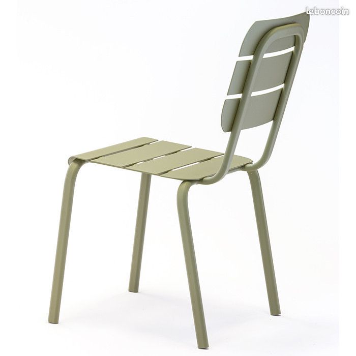 Chaise de jardin empilable aluminium - Alicante - L.55 x l.42 x H.85 cm (image 3)