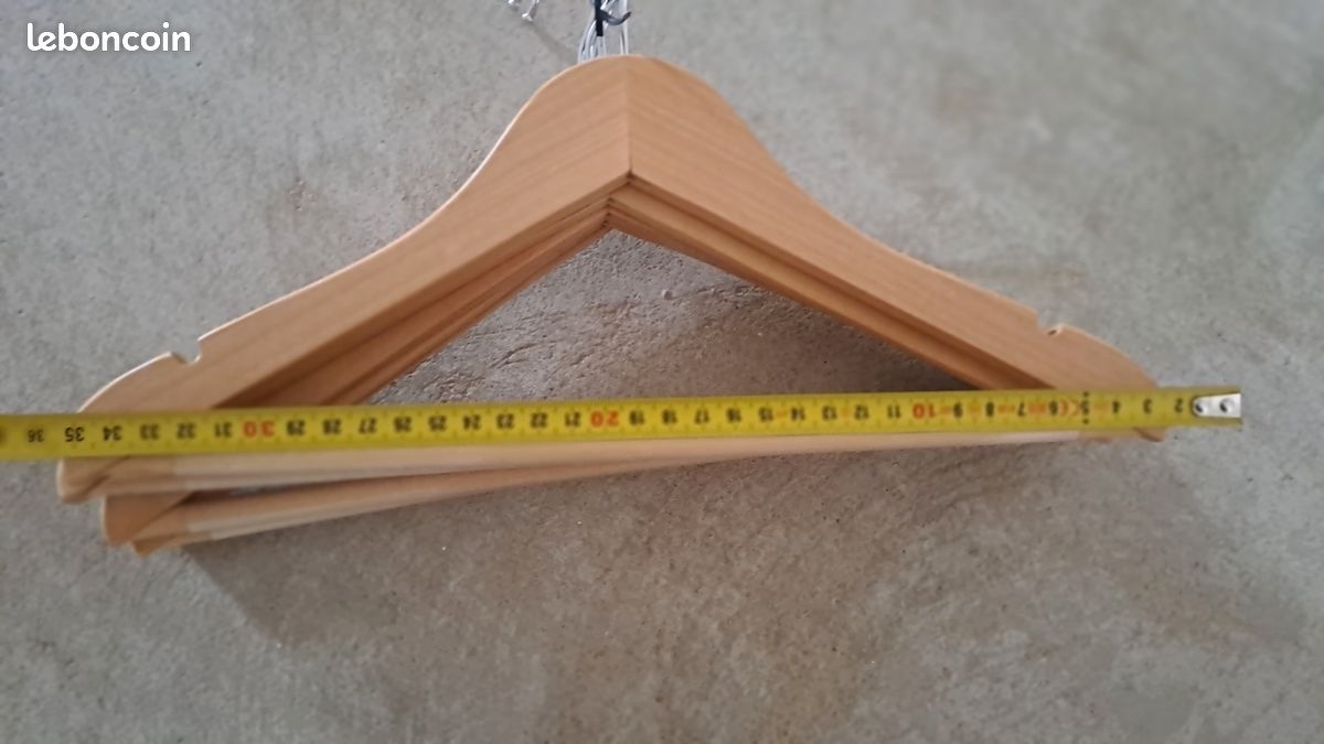 LOT DE 6 CINTRES BOIS | Mon magasin E.Leclerc