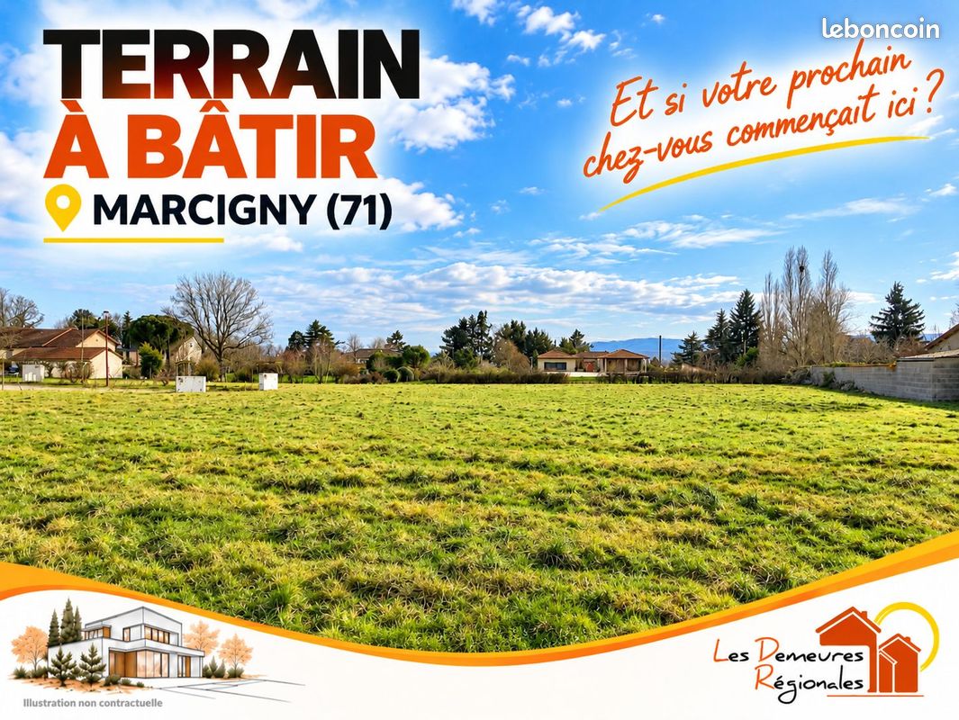 Terrain à bâtir de 650 m² à MARCIGNY (71) · 27 957 €
