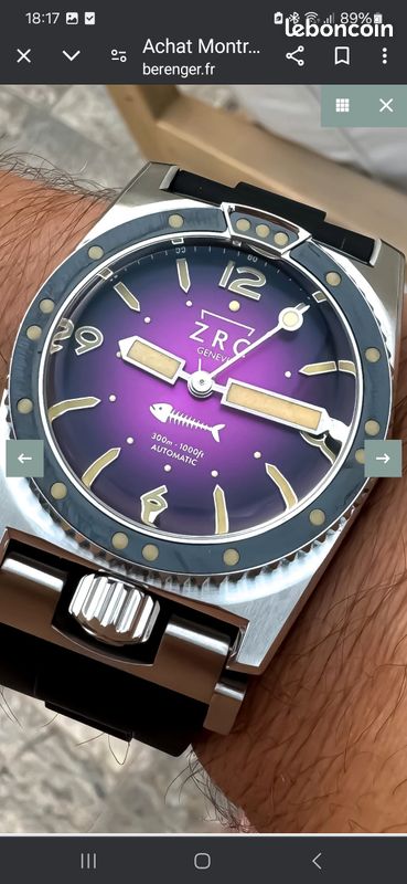 Montre zrc grands fonds édition limitée 