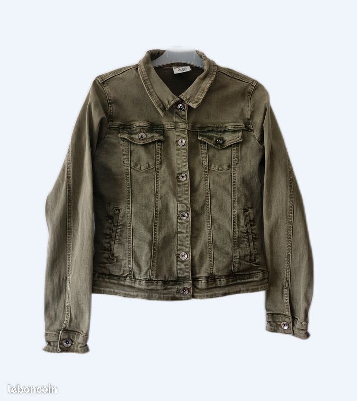 Veste jean kaki Onado Taille 36 Vêtements