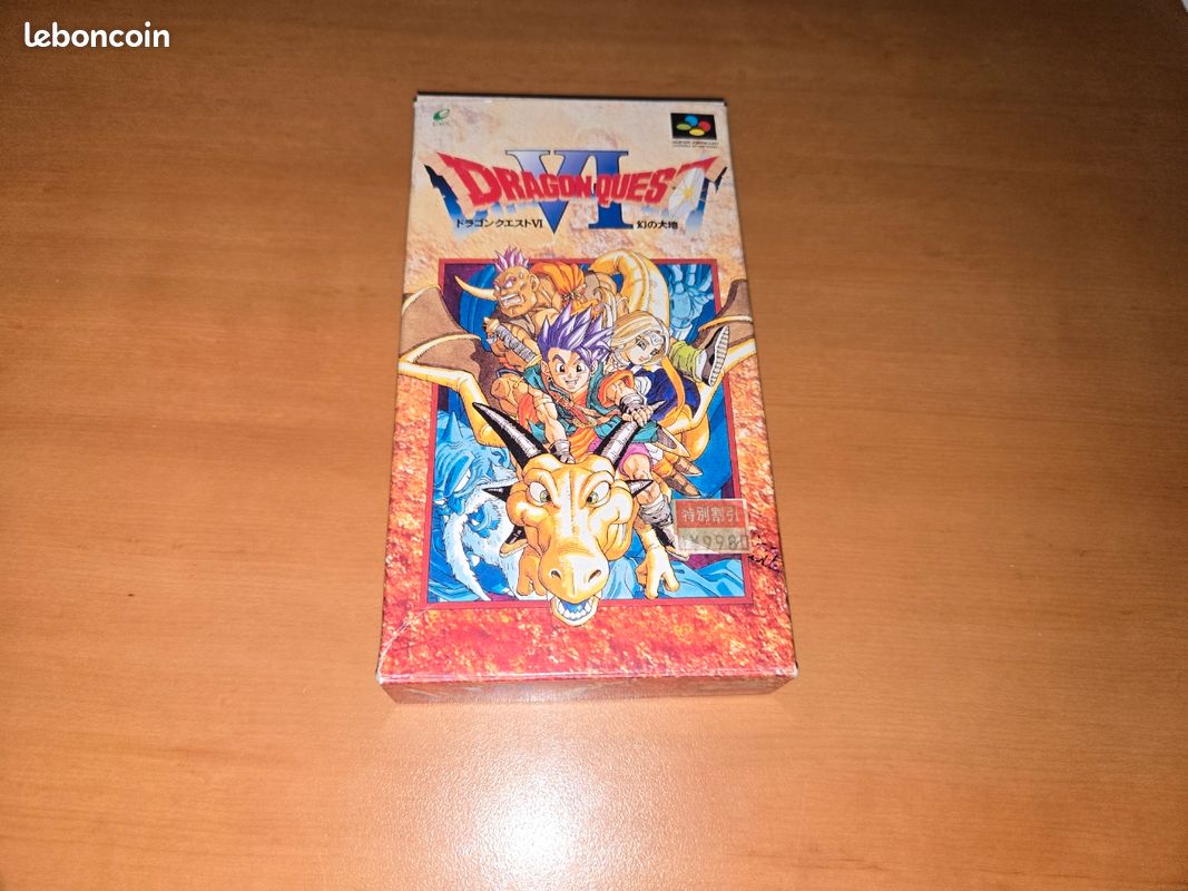 Jeu Super Famicom Dragon Quest 6 - Bon état, Boîtier Et Instructions Inclus