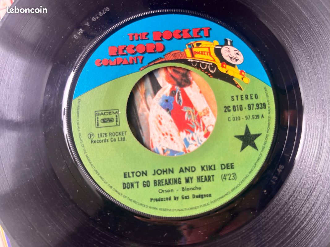 Don't Go Breaking My Heart Elton John & Kiki Dee 1976 45T vinyle (image 6)