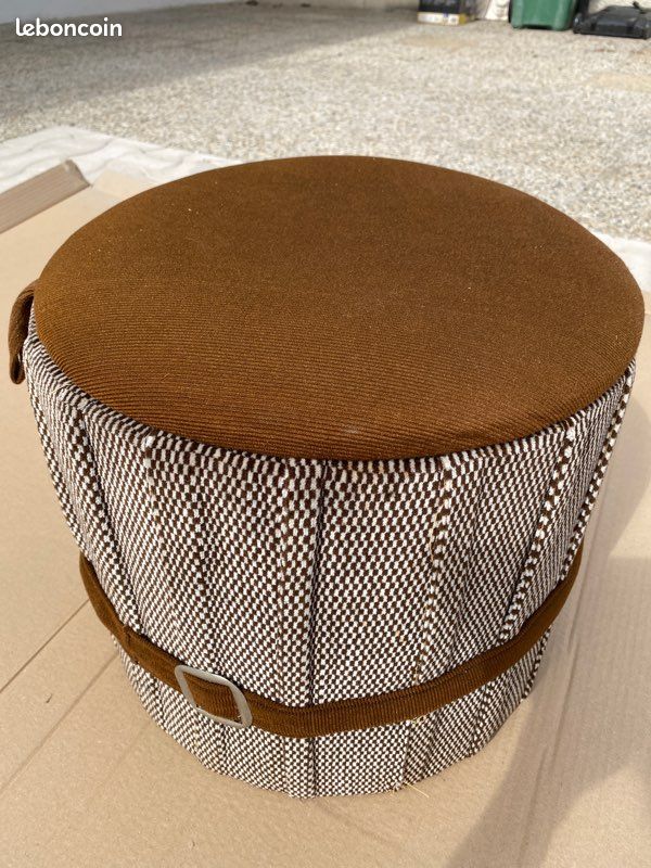 Pouf coffre en tissu (image 1)