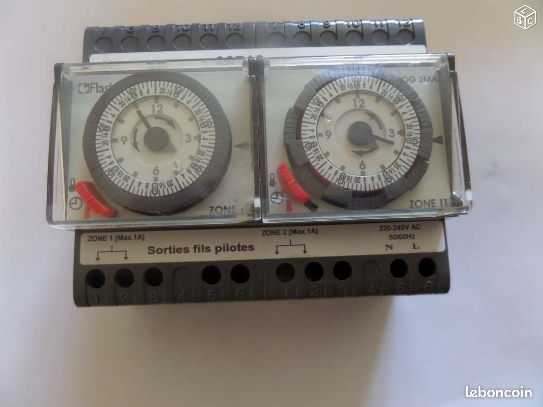 Programmateur mod analogique FP 2 zones 7j 6M (image 1)