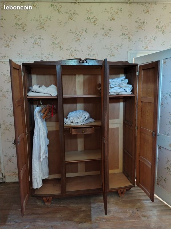 Armoire ancienne 3 portes (image 3)
