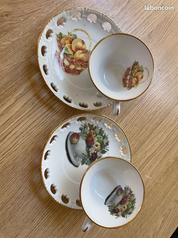 Lot de 2 tasses en porcelaine (image 1)