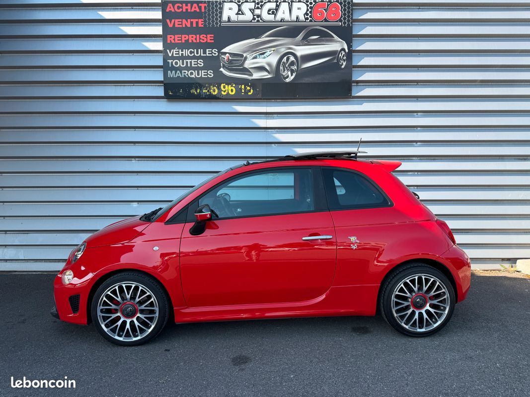 Fiat Abarth 500 1.4 T-JET 140 595 Excellent état Garantie 1an Toit ouvrant Pare choc Carbone (image 5)