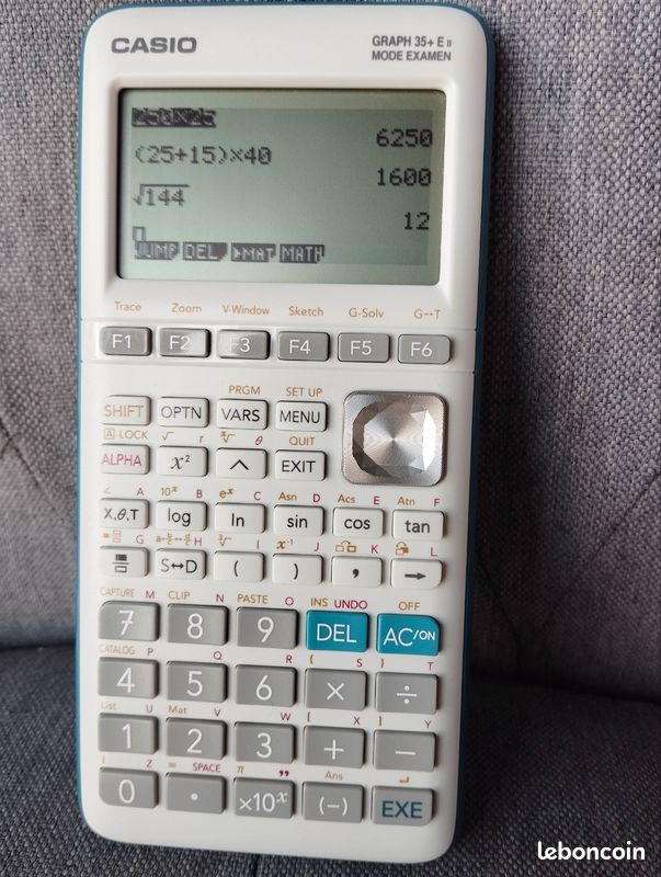 CALCULATRICE GRAPHIQUE CASIO Graph 35+E II / Mode examen / Menu Python EUR 26,50 - FR