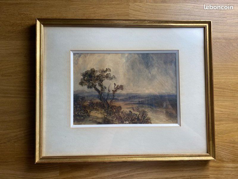 Petit tableau reproduction cadre doré (image 1)