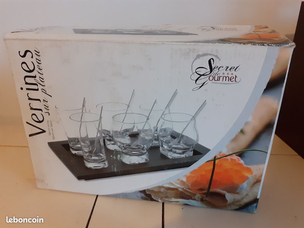 Coffret de 6 verrines sur plateau (image 1)